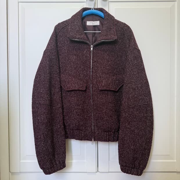 애프터프레이 메리노 울 블루종