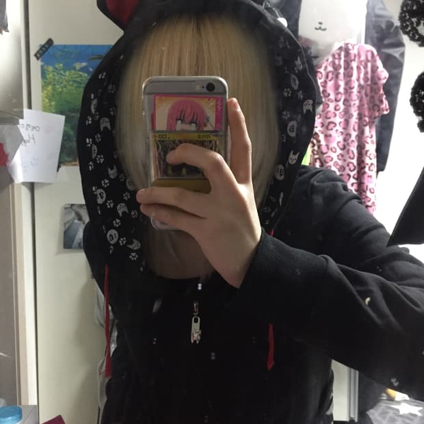 펑크 네코 고양이 후드집업