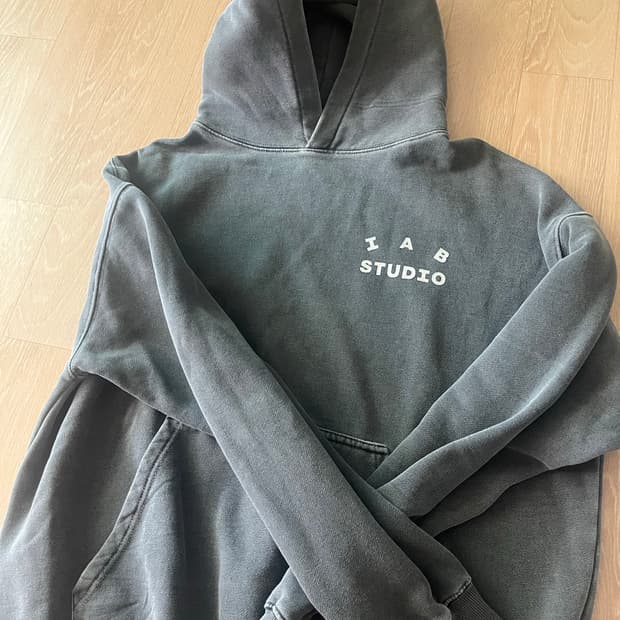 IAB STUDIO 피그먼트 후드티 L