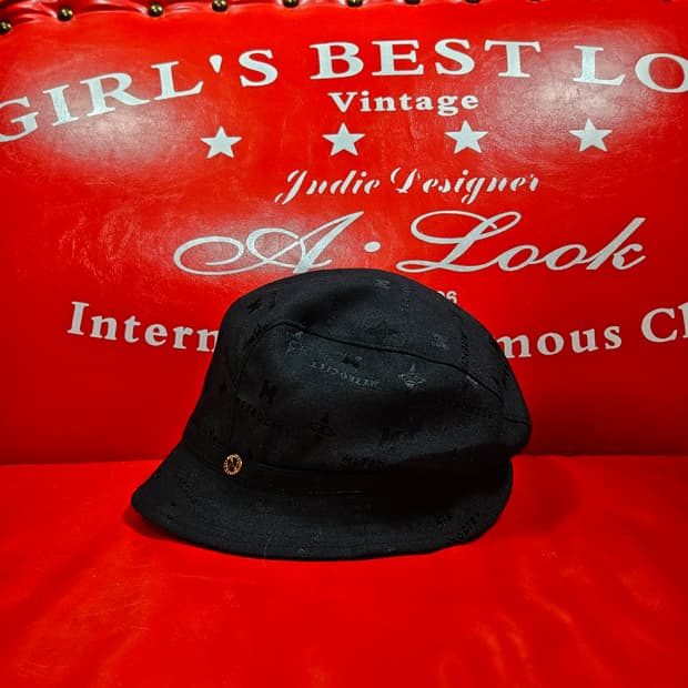 메트로시티 y2k 빈티지 자가드 언발란스 버킷햇 벙거지