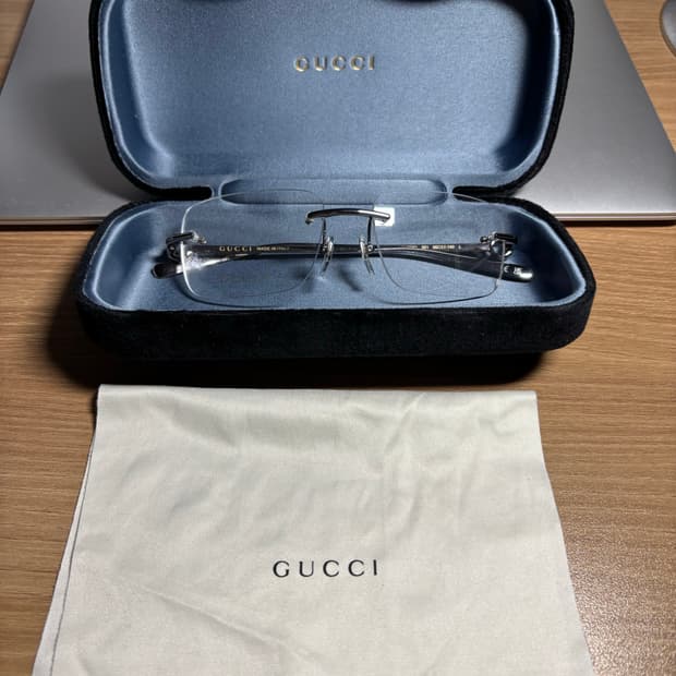 구찌 실버 무테 안경 GG17030 GUCCI