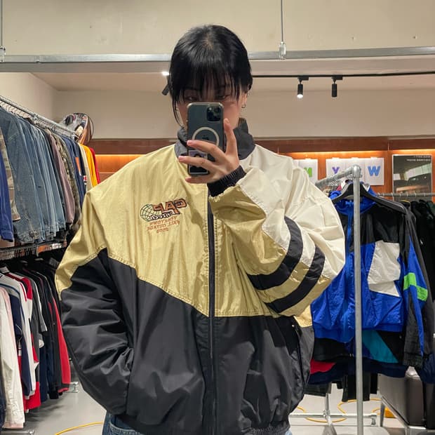 90s 빈티지 올드스쿨 바람막이