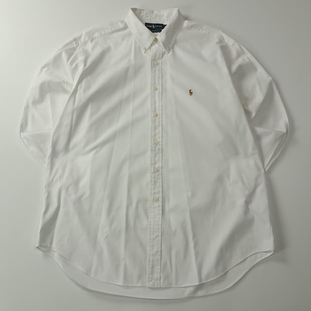 CK550 2XL 폴로 90s 야머스 화이트 셔츠 남방