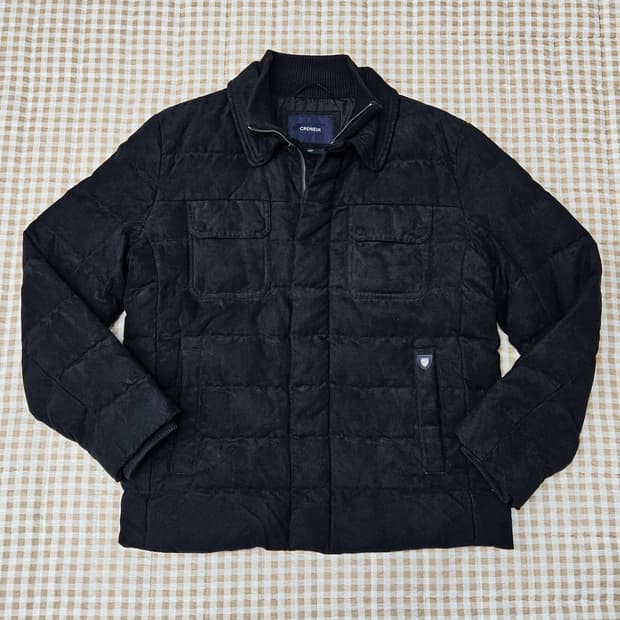 다니엘크레뮤 스웨이드 거위털 패딩 남자100