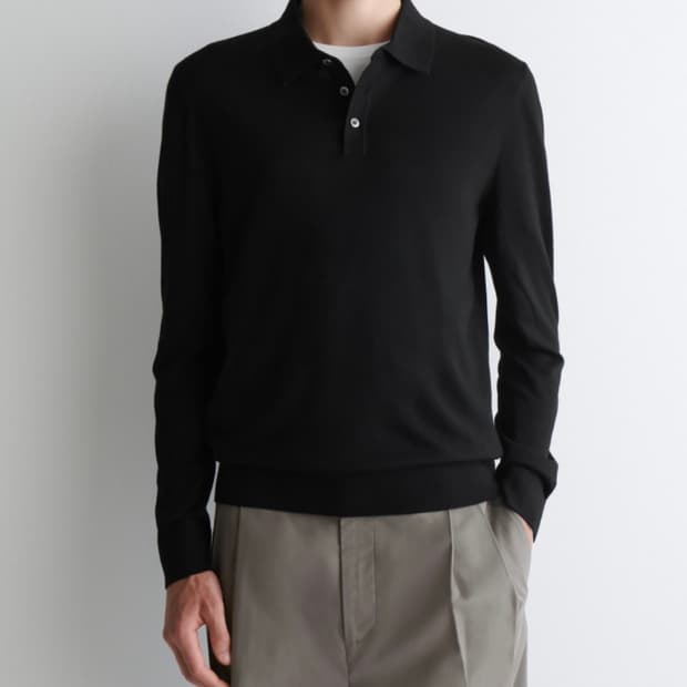 코스 카라티 긴팔 울 100%