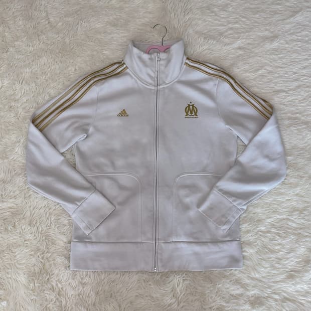 대대장 아디다스 올드스쿨 화이트 골드 트랙탑