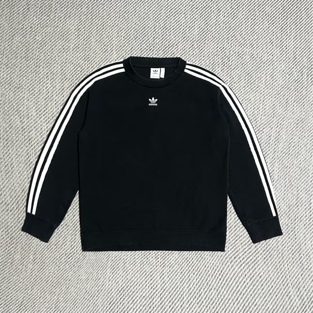 [L] adidas 아디다스 우먼즈 센터로고 베이직 맨투맨