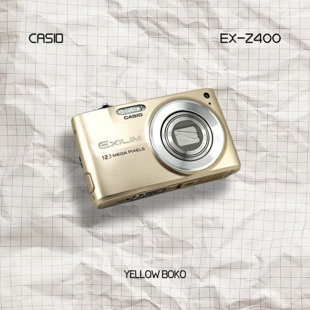 [필름감성] CASIO 카시오 엑슬림 EX-Z400 레트로 디지털 카메라