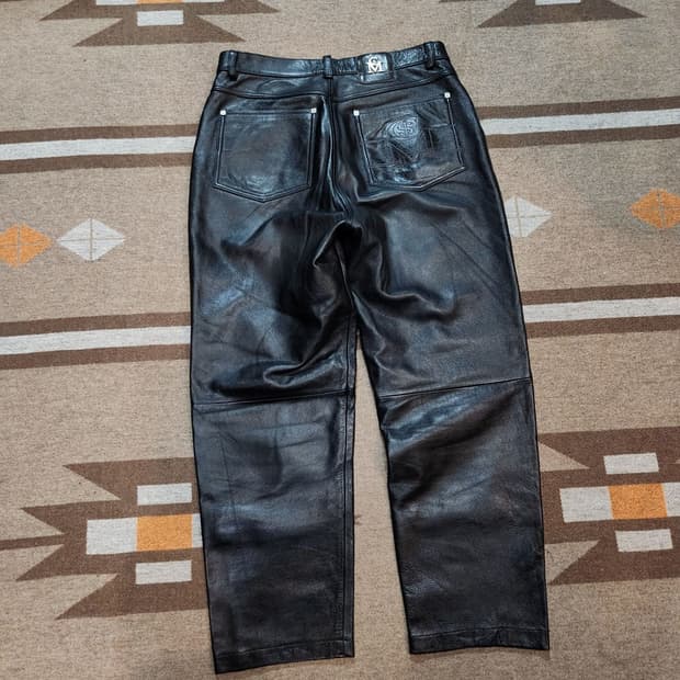 타임세일)캐시머니 헤비 소가죽 팬츠 34