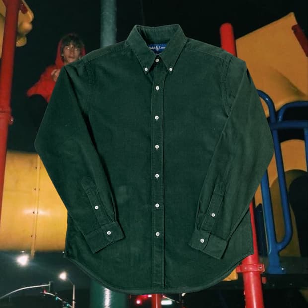 폴로 랄프로렌 코듀로이 버튼다운 셔츠 (Man S) AB1831