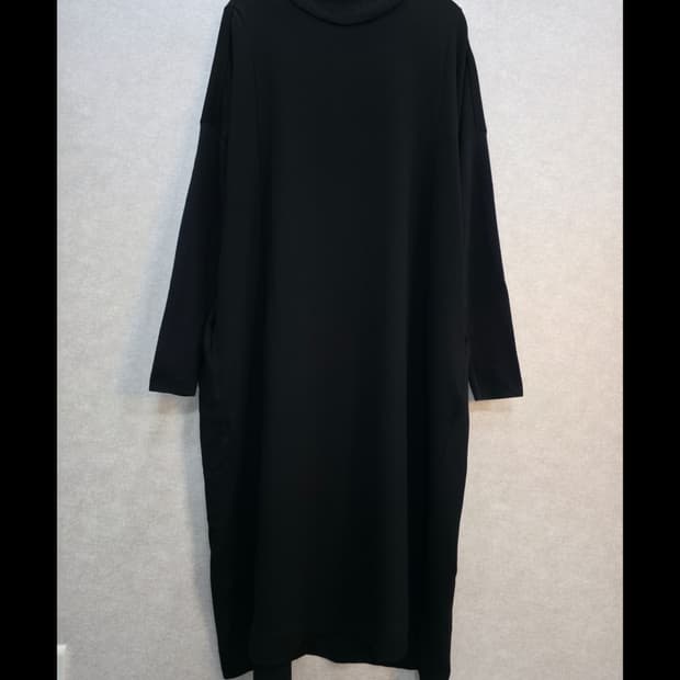 데무 DEMOO 하프집업 롱 원피스