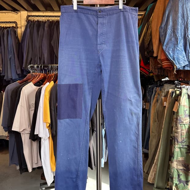 프렌치워크웨어 패치워크 프렌치 워크팬츠