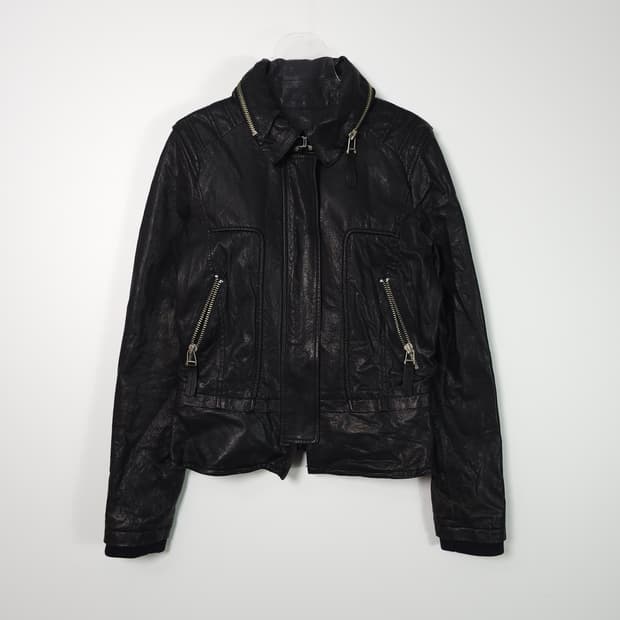 빈티지 우먼스 양가죽 자켓 66