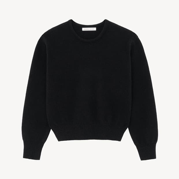 문달 베이직 라운드 니트