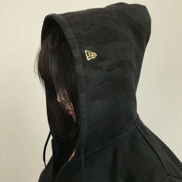 New Era Black Camo Zip Hoodie