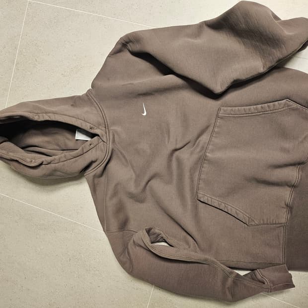 나이키 후드티 올리브 그레이 M