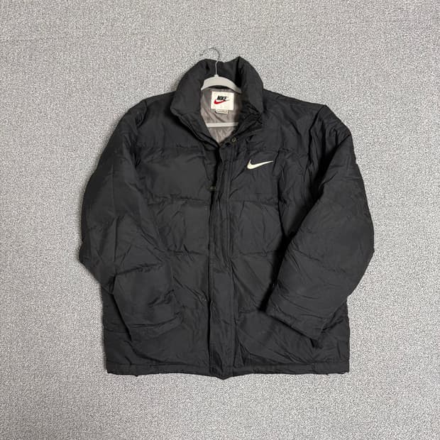 나이키 올드스쿨 패딩 블랙 L