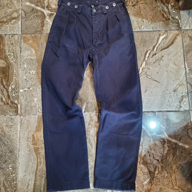 나이젤카본 덕캔버스 투턱 워크팬츠 