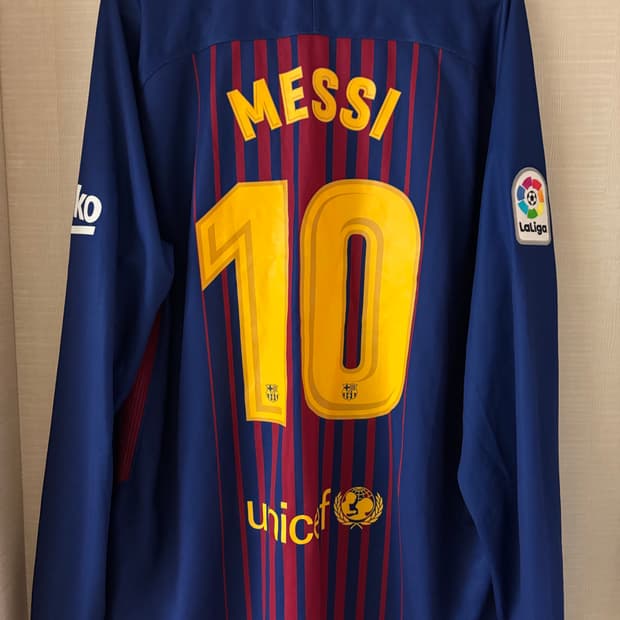 17-18 바르셀로나 홈 긴팔 메시 유니폼 정품