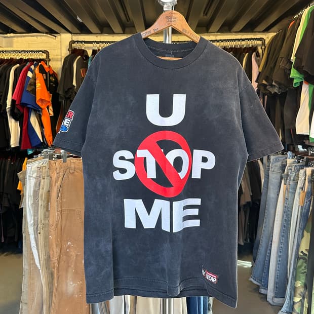 WWE 프로레슬러 존 시나 페이드 프린팅 티셔츠