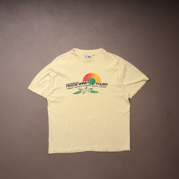 90's USA 헤인즈 싱글스티치 반팔티셔츠