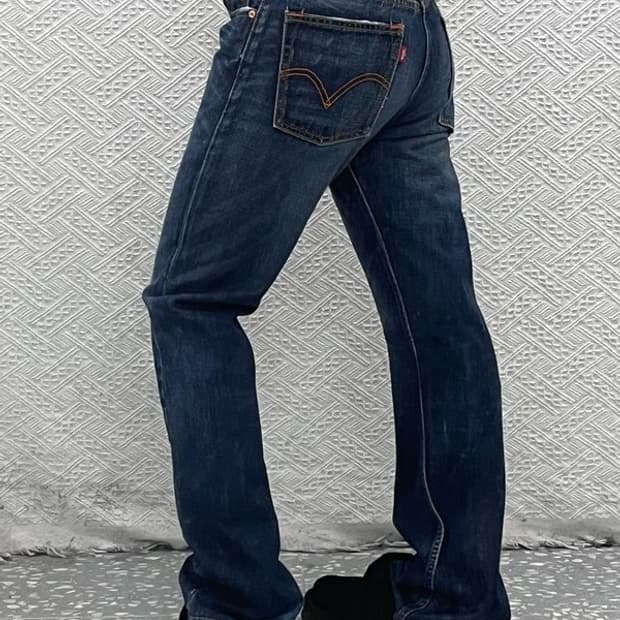 리바이스 523 빈티지 레트로 오렌지패치 데님팬츠 30인치 C07144