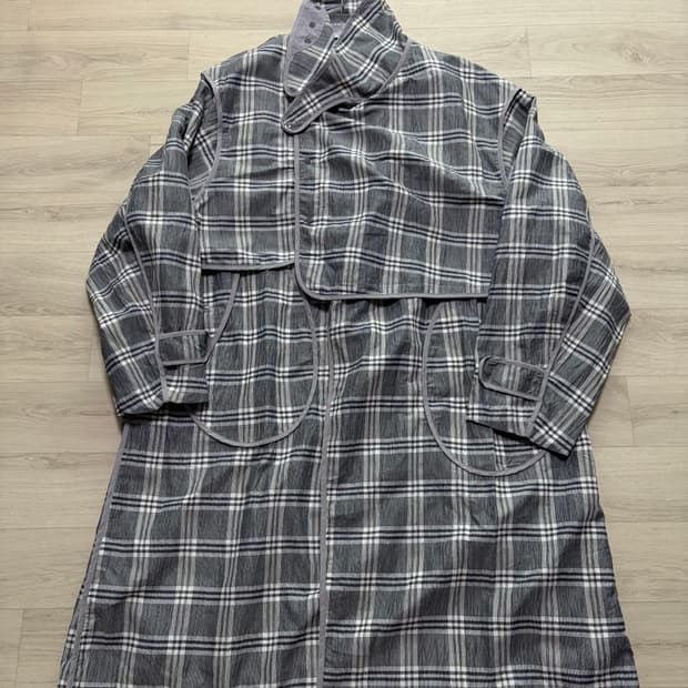 ODS 올리브드랩서비스 에어트랜치 체크 L사이즈 판매