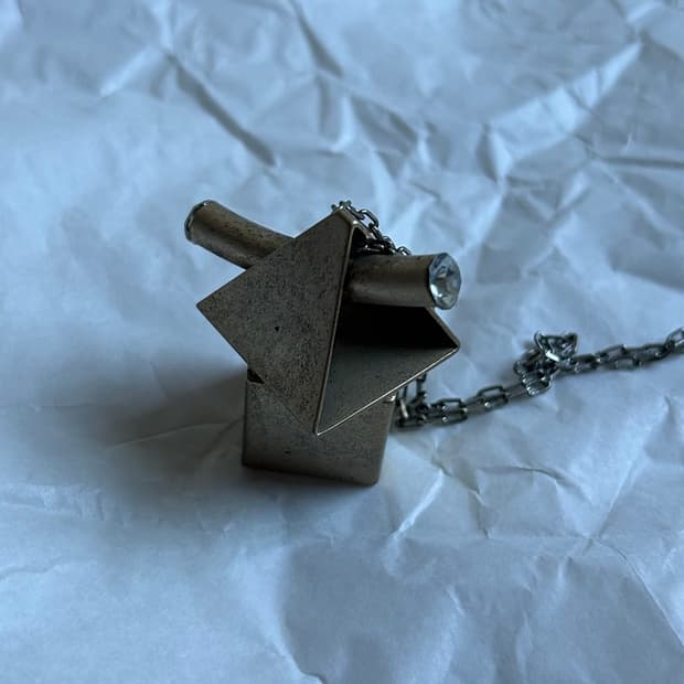 하우스 펜던트 빈티지 목걸이