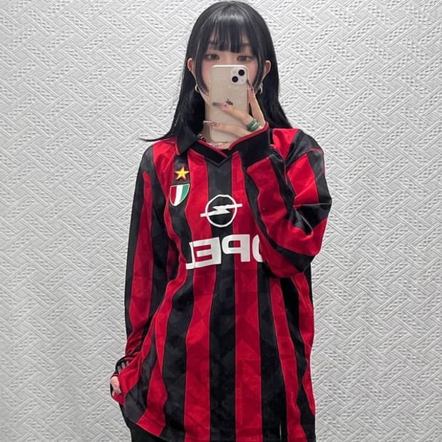 로또 AC밀란 올드스쿨 레트로 홈 유니폼 져지 카라티 L C11837