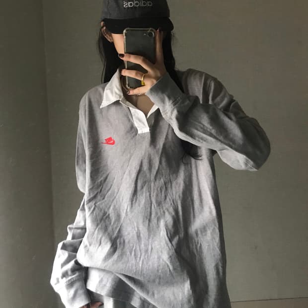 나이키 그레이 오버핏pk