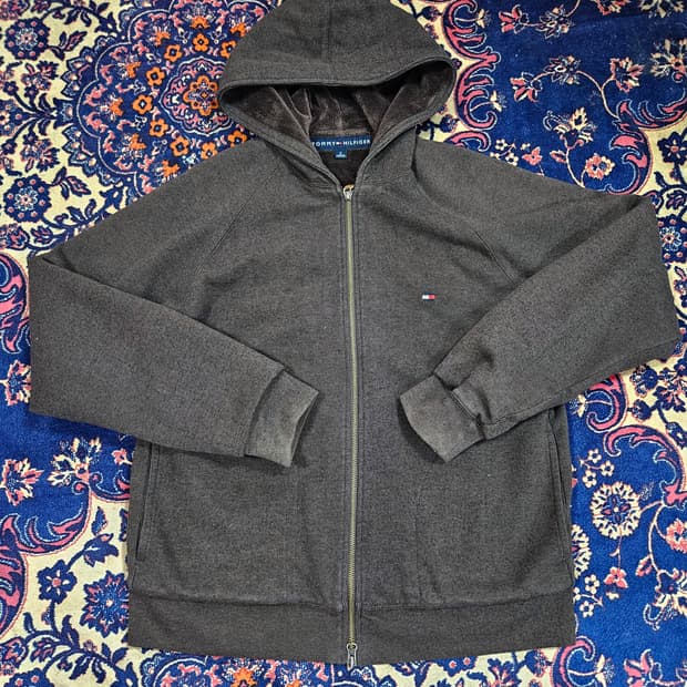 타미힐피거 라이트 브라운 후드 집업 M size(95-100)