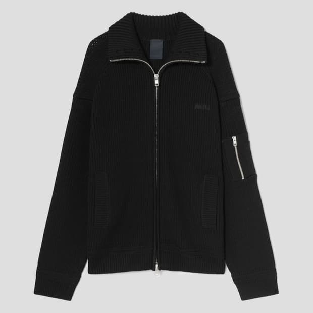 [구매] 준지 / 25fw 하이넥 집업 가디건 s