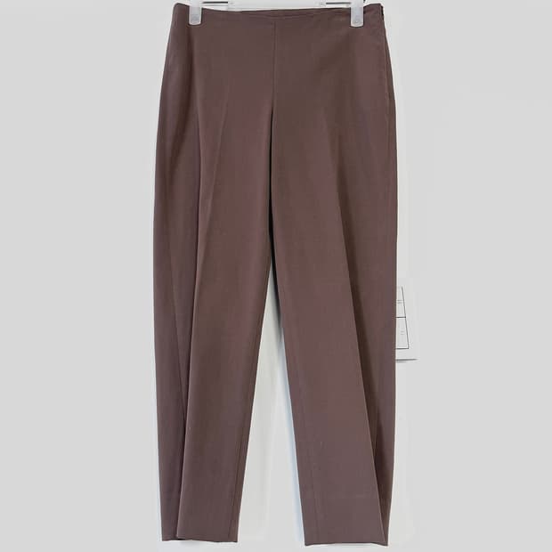 브루넬로쿠치넬리 슬릿 헴 코튼 팬츠 (BROWN)