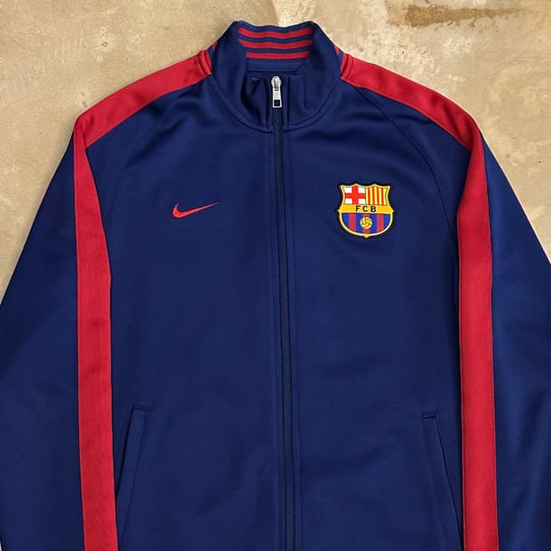M 나이키 바르셀로나 와인라인 네이비 트랙탑