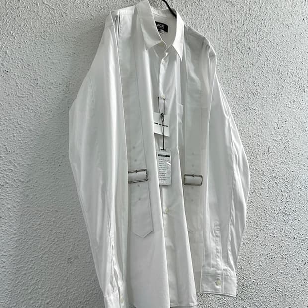 꼼데가르송 블랙 스트랩 서스펜더 셔츠 XL