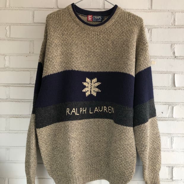 폴로 챕스 랄프로렌 울 니트
