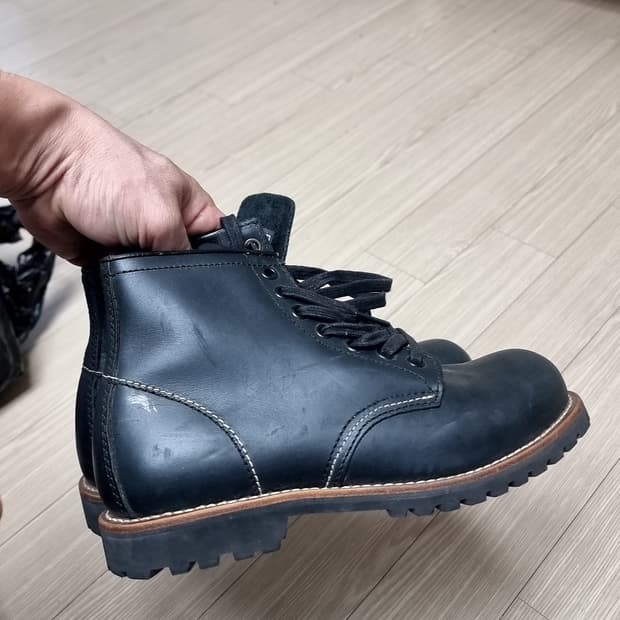 호킨스블랙 레더 워커 부츠(235-240)