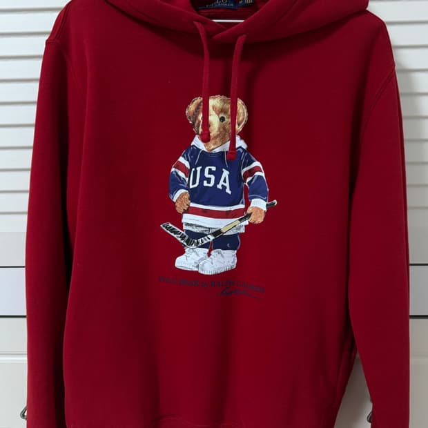 폴로 랄프로렌 베어 후드티 xs