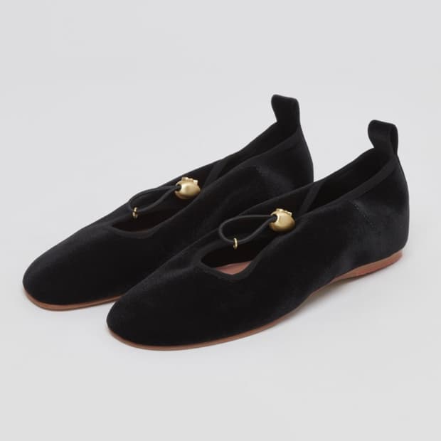 아카이브앱크 Luv string flat(velvet black)_OK1
