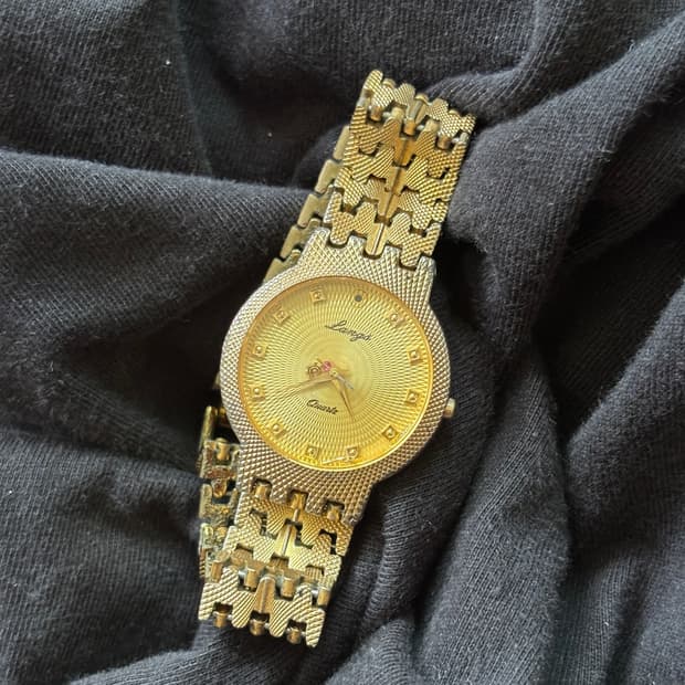 vintage langs metal watch 
