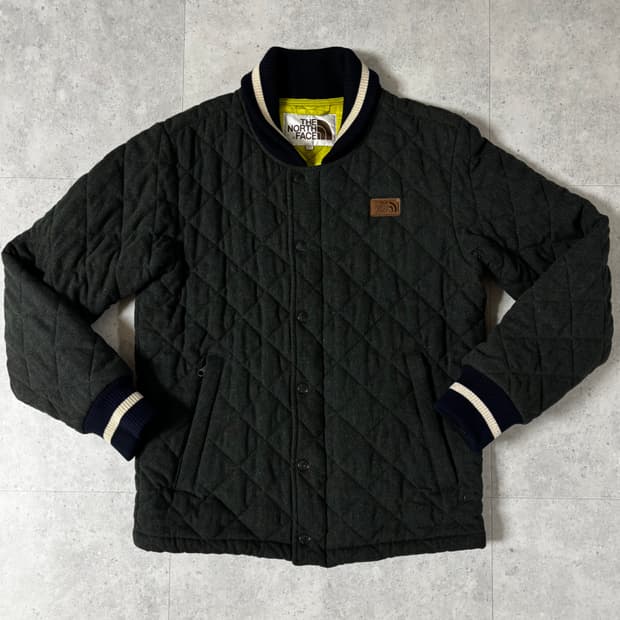 노스페이스 퀼팅 붐버 울 자켓