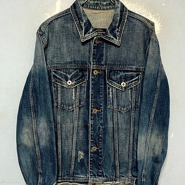 폴로 진스 디스트로이드 남자 데님자켓 트러커 춘추 청자켓 M 95-100