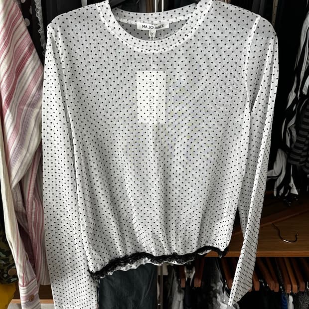 마조네 도트 레이어드 티셔츠