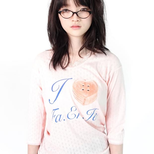 I ❦  fa.er.ie lace T-shirt (pink)