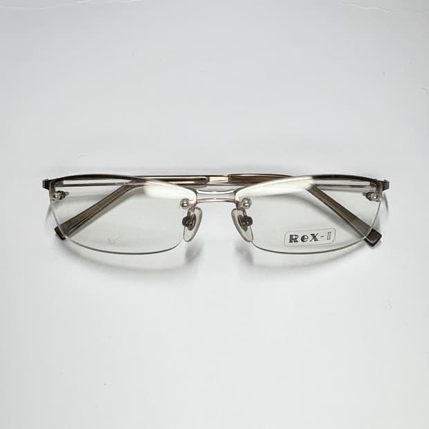 빈티지 긱시크 안경 y2k [렉스-2(ReX-2) 하프림 무드 안경]