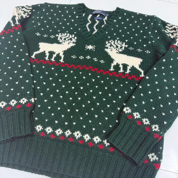 폴로 랄프로렌 크리스마스 울니트 M사이즈