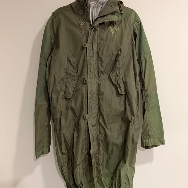 디젤 밀리터리 이중 파카