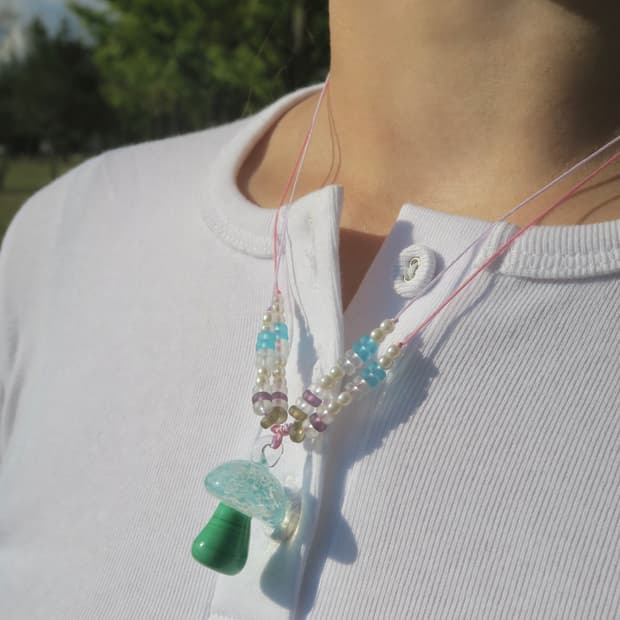Mushroom days necklace🍄