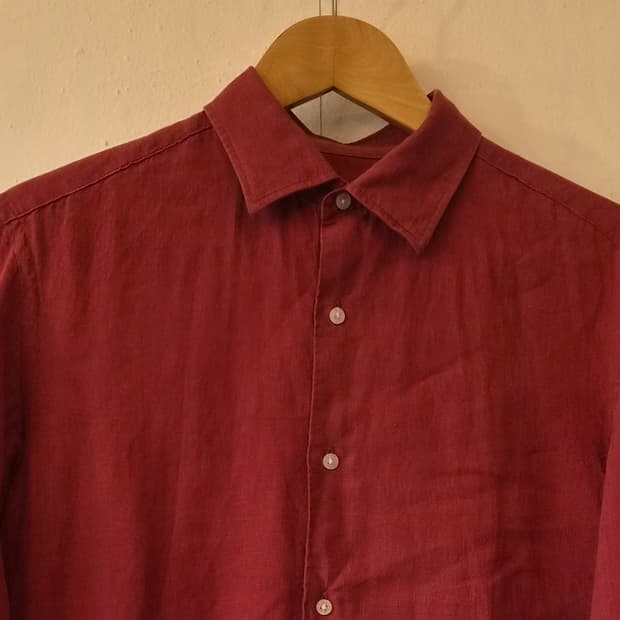 마시모뚜띠 남성 린넨긴팔셔츠 M사이즈