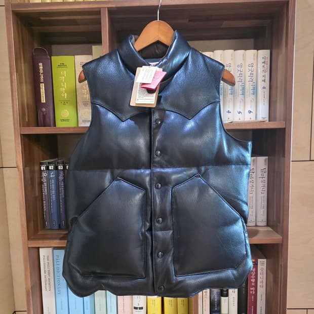 새상품(L) 리얼시몬스 염소가죽 패딩